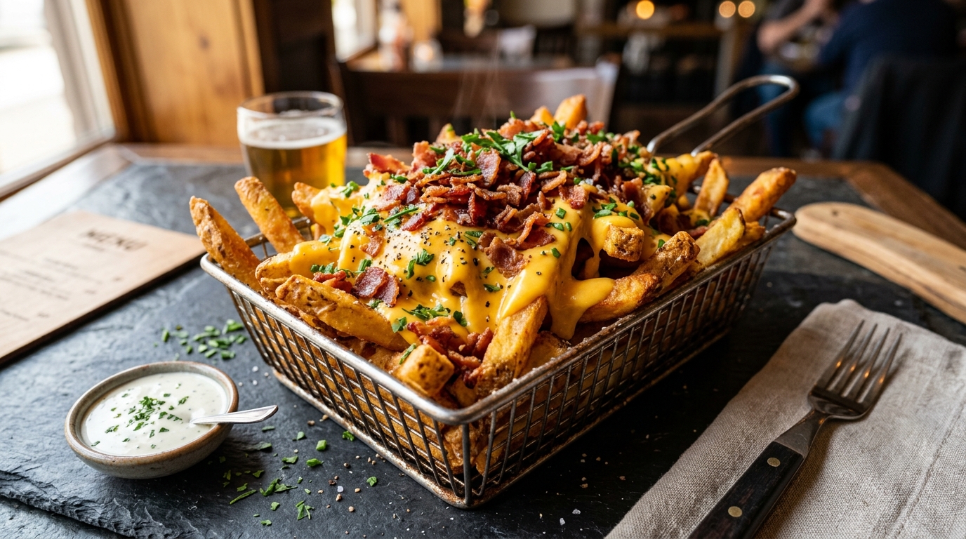 Fritas com Cheddar
